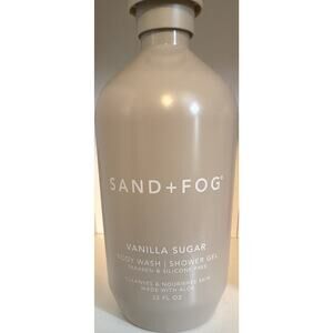 SAND+FOG Vanilla Sugar Body Wash Gel 32 fl oz Paraben & Silicone Free